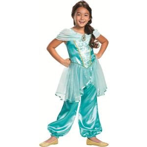 Disney Princess Jasmine Classic Girls' Costume, Teal (M (7-8))
