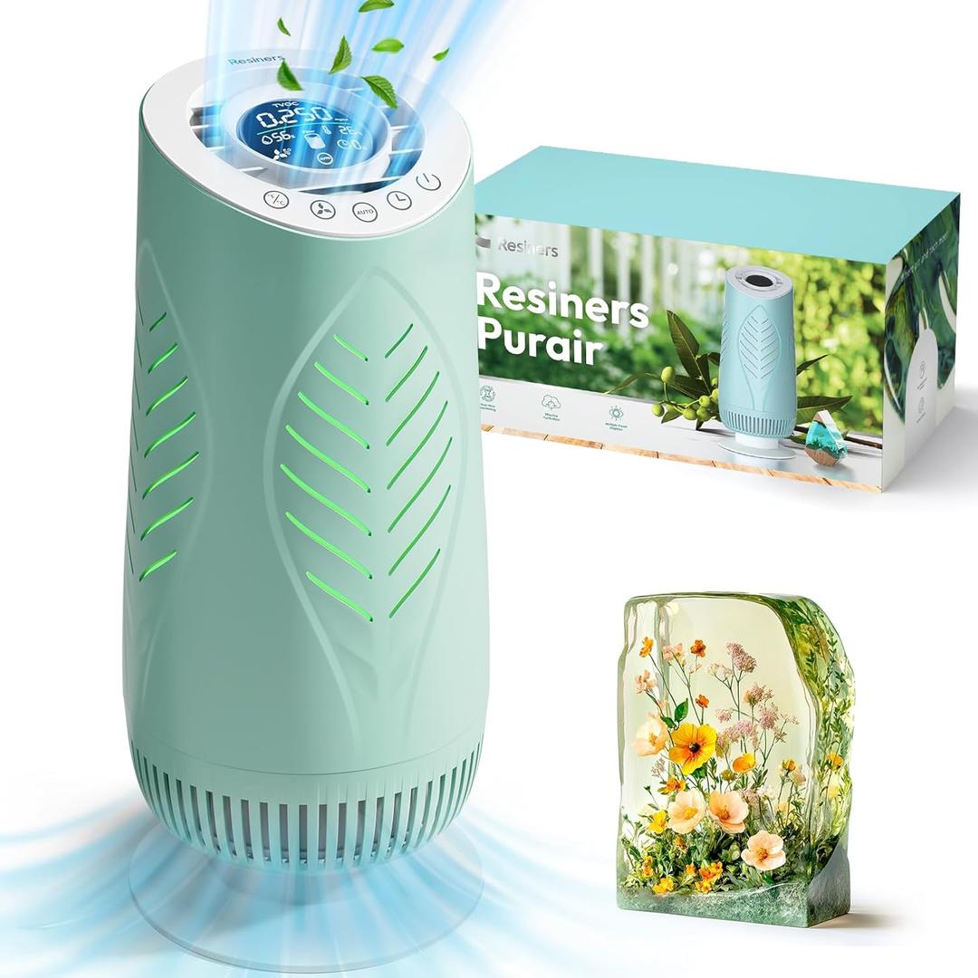 Resiners Purair Air Purifier for Epoxy Resin, Resin Air Purifier with H13 True HEPA Filter, SGS Certified, Air Filtration System for Resin Molding & Casting, Epoxy Resin Tools Accessories Supplies