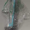 Swimming Pool Brush Head with Round Ends17.5" Heavy Duty Aluminum Back Head for Cleans Walls, Tiles & Floors, 7 Rows Premium Nylon Bristles with EZ Clips (Blue Grey)