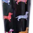 Cute Dog Dachshund Travel Coffee Mug for Women Men Thermal Tumbler with Wrap, Lid and Stainless Steel Interior 14 OZ