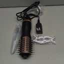 slopehill Mini Travel Dual Voltage Hair Dryer Brush,1000 Watts Hot Air Brush with European Plug, Ionic Hair Dryer and Styler for Women, Oval Barrel 2 Heat & 2 Speed Settings for International Travel (Black)