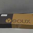 Desktop Black Glass Dry Erase Board with Wood Organizers for Small Office Supplies, Desk Whiteboard with Drawer for Home Office Cubicle, Accessories Included, Yeoux