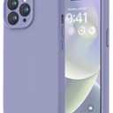 LOVE 3000 Designed for iPhone 14 Pro Case, Premium Silicone with [Soft Anti-Scratch Microfiber Lining] Shockproof Protective Phone Case for Men Women Girls 6.1", Lavender Grey