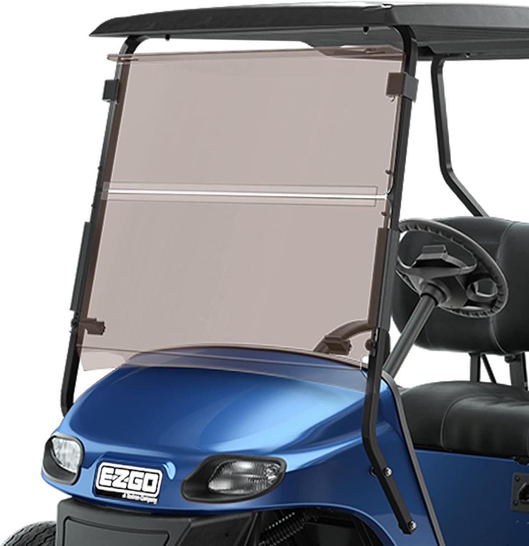 Golf Cart Windshield for EZGO TXT 2014+ Tinted Folding Style (Tinted)
