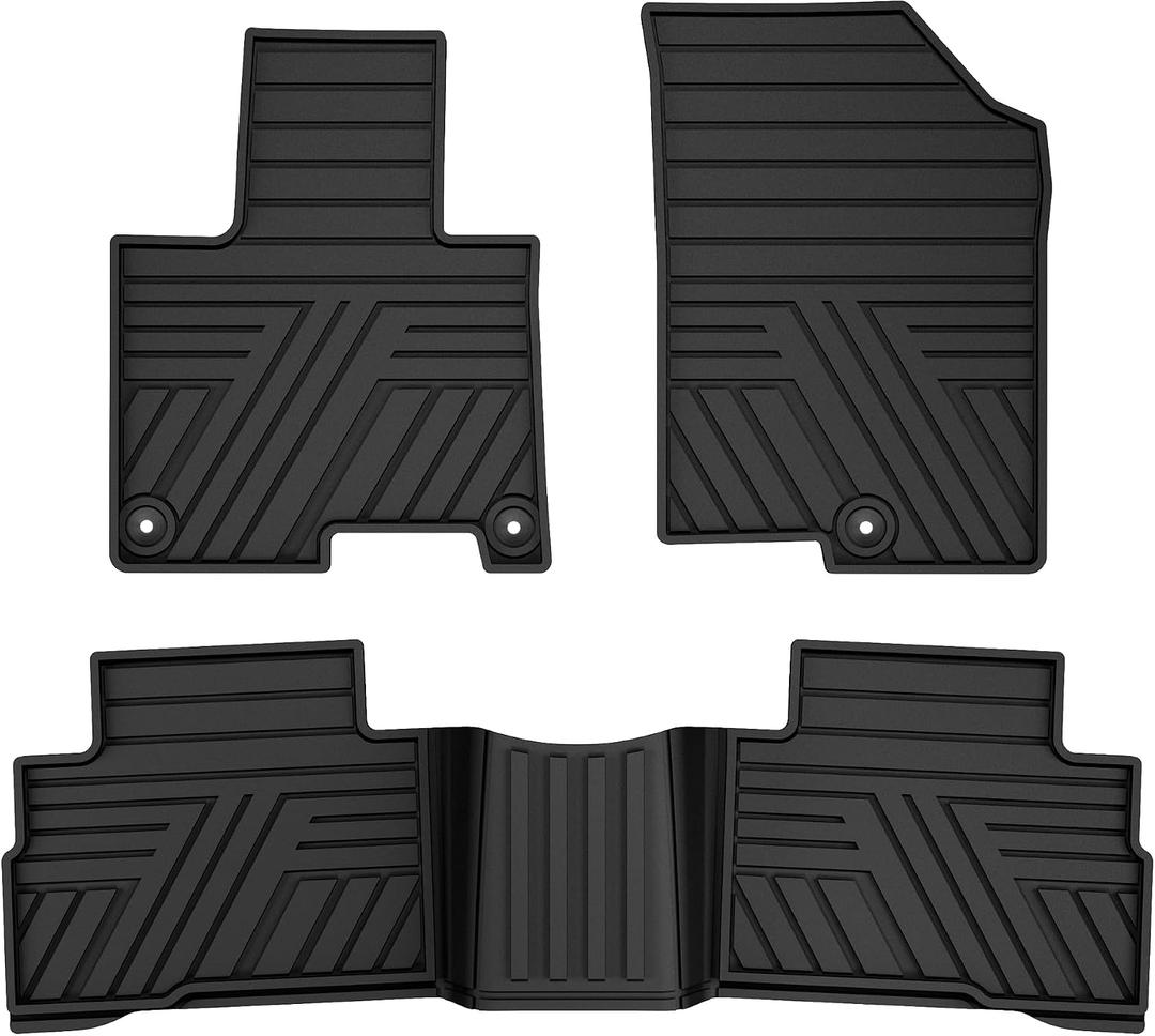 Car Rubber Floor Mats for Kia Sportage 2023 2024 2025 2026 (Include Hybrid) - Custom Fit All Weather Anti-Slip Automotive Floor Liners Car Mats Sportage Gasoline Accessories, Black