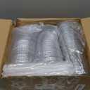 100PCS 14 oz Plastic Cups with Flat Lids and Clear Straws, Disposable Iced Coffee Cups with Lid, Round Bottom To Go Drink Cups for Soda, Smoothies, Boba, Cold Beverage, Juice Bars, Takeout, Party