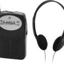 GPX Portable AM/FM Radio, Black (R116B)
