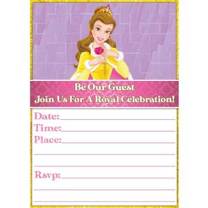Set of 20 Royal Beauty -Themed Happy Birthday Invitation Cards & Envelopes - Lightweight (240g), Postcard Style Invites for the Perfect Party Pack, 3.9 inches x 5.9 inches