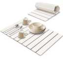 Large Stone Dish Drying Mats for Kitchen Counter, Eco - Friendly Diatomaceous Stone Mats, Non - Slip Collapsible Absorbable Stone Dish Drying Mat for Multi - Purpose, Match Any Countertop, 24"16"