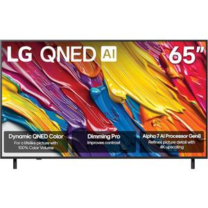LG 65-Inch Class QNED AI 4K QNED82A Series Smart TV w/AI Sound, HDR10, 4K Super Upscaling, Filmmaker Mode, Wow Orchestra, Alexa Built-in (65QNED82AUA, 2025)