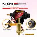 Gasoline Electric Fuel Pump Universal 5/16 Inch Inlet and Outlet Inline 12V 1-2A 28GPH 2-3.5 PSI Operating Fuel Pressure