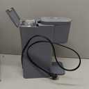 Mini Hot and Iced Coffee Maker Single Serve, for K Cup and Ground, 6 to 14 Oz Brew Sizes, with Recipe Book, for Home, Travel, RV, Office and Dorm, Elegant Gray