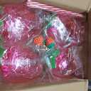 Ciieeo Strawberry Plastic Cups with Straws 8 Pcs Kids Drinking Cups for Summer Parties and Birthday Events 4.72X3.93X7.48In Fashionable Fruit Straw Cups