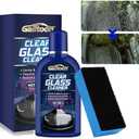 Galitoon Car Glass Oil Film Cleaner, Car Glass Cleaner with Sponge, Glass Cleaner for Home and Auto Cleaning, Water Spot Remover for Glass Surfaces, Easily Restore Glass Clarity(180g)