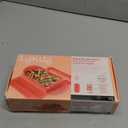 Lku 1-2 Person Steam Microwave Cooking Case with Draining Tray & 10min Cookbook (Red) 100% Silicone BPA-Free Family Portion Steam Cooking Container for Meals, Vegetables, Meat, Fish & More