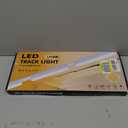 6.6FT Track Lighting with 3 x 4000K Floodlights Kit, Ultra-Thin Magnetic Track Lighting Rails Non-Build-in Design for Ceiling