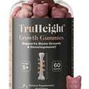TruHeight Growth Gummies (Acai) Tall Nutrition for Natural Growth Supplement for Kids & Teens - Vitamin D, K, Calcium & Ashwagandha, Bone Strength Vitamins D3 K2, Picky Eater, Taller Ages 5+, BBD: 05/2028