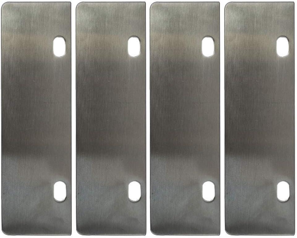 LRui Stainless Steel Grill Scraper 6" Replacement Blade Pack of 4 Heavy Duty Outdoor BBQ Grill Cleaning Tools & Accessories