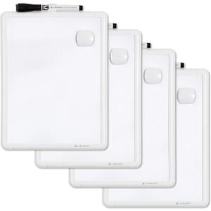 U Brands Contempo Magnetic Dry Erase Board White Board Bundle, 8.5 x 11, White Modern Frame, Includes 4 Boards, 4 Markers, and 4 Magnets