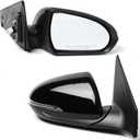 Passenger Side Mirror (Right/RH) Compatible with Hyundai Elantra 2017-2020, Power-Adjust, Power-Folding, w/Turn Signal, 7-Pin Connector, Black, Replaces 87620F3020, HY1321226