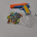 Toy Gun with 20 Soft Bullets and 2 Ejecting Magazines. Actual Size of Colt 1911 with Slide Action Orange Barrel for Training or Play