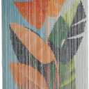 Vietbud Dcor Tropical Leaves Beaded Curtains for Doorways, Decorative Room Divider, Natural Vietnamese Craft, Indoor Hanging Bamboo Blinds, Sturdy Hook, Easy to Clean, 35.43 x 78.74 Inches