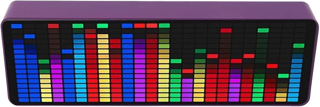 LED Music Spectrum Display Analyzer 384 LED 1624 Segment Rhythm Sensor 7 Color 20 Dynamic
