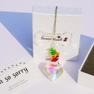 Dog Memorial Suncatcher Passing Away Gifts for Loss of Dogs Bereavement Gifts Dogs Loss of Dog Sympathy Gift Unique Pet Condolence Gift Ideas Clear Crystal Ball Indoor Window Charms Hanging