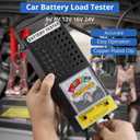 CRLITSIY Battery Load Tester, 6V 8V 12V Alternator Load Tester Automotive Car Battery Testerr and Voltmeter Tester with Alligator Clips for Cars,Golf,Motorcycles