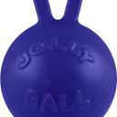 Jolly Pets Tug-n-Toss Dog Toy Ball with Handle, 8 Inches/Large, Blue