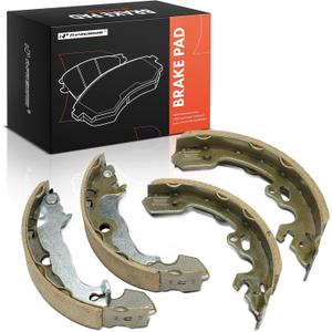 A-Premium Rear Ceramic Brake Shoe Set Compatible with Ford Focus 2000-2011 with Rear Brake Drum 4-PC Set