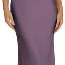 Halfisland Womens Summer Satin V Neck Cap Sleeve Backless Maxi Dress Elegant Twist Cut Out Midi Dresses Wedding Guest (Grape)