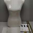 SHAREWIN Mannequin Torso Dress Form 40.55-73.23 Inch Height Adjustable Female Model Display Mannequin Body with Metal Bracket and Rectangular Base for Sewing Dressmakers Dress Jewelry Display, Beige