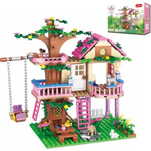 CSNRHG Dream Tree House Building Set Construction Educational Toy 504 Pieces Gifts for Girls Teens Kids Adults Ages 6+