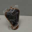 Wooden Necklace Display Stand with Black Leather Mat, 8.4 x 5.8 x 3.3 inches, Walnut