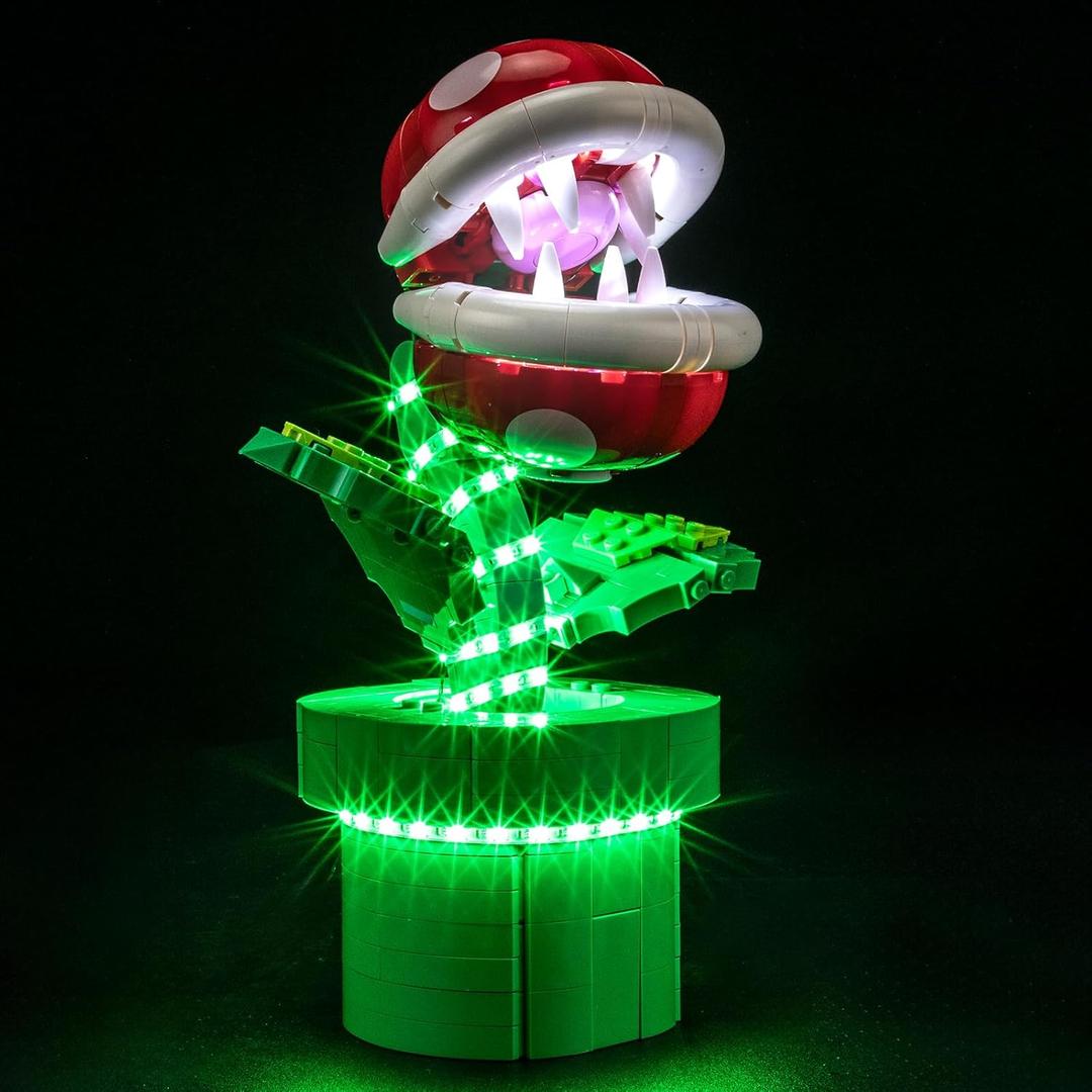 BRIKSMAX Light Kit for Lego-71426 Piranha Plant -Led Lighting Compatible with Lego Super Mario Building Set- Does Not Include Lego Set