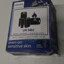 Philips Norelco Shaver 3900 Series, Wet and Dry Electric Shaver, P-Cap, Travel Pouch, Charging Stand, Storm Blue, Model S3341/92 (Silver New)