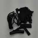NESTROAD No Pull Dog Harness,Adjustable Oxford Dog Vest Harness with Leash,Reflective No-Choke Pet Harness with Easy Control Soft Handle for Large Dogs(X-Large,Black) (XLneck 17-25" chest 21-35")