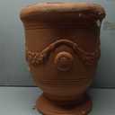 Planters for Indoor & Outdoor Plants, 16.5 Inch Large Magnesium Oxide Urn Planter with Drainage Hole, Decorative Unique Garden Plant Pots for Front Porch & Home Decor, Rust Color, Medium