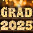 Amazon.com: Fovths 2025 Graduation Decorations 8 Piece LED Light up Letters Grad Sign Class of 2025 Graduation Table Centerpieces Decor Wooden Marquee Letters Sign for High School College Party Favor : Home & Kitchen