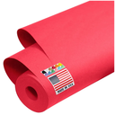 USA Made 48" x 2520" ( 210 feet )Red Kraft Paper Roll, 45 lbs Thickness, American Quality Colored Kraft Paper for School, Poster Arts, Bulletin Board - Odorless, Non-Toxic, Safe for Kids (Pack -3)