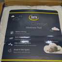 Serta Air Dry Extra Comfort Plus 100% Cotton Fabric Quilted Mattress Pad, Cooling and Breathable Mattress Cover, Moisture Wicking Protection with 18" Deep Pocket, Full, White