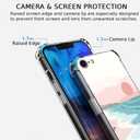 Case for iPhone SE2/SE3/7/8 with Minimalistic Design,Aesthetic Boho Summer Beach Sunset Pattern for Men Women,Clear Slim Soft TPU Bumper Case,4.7(Beach,7)