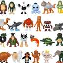 24PCS Italian Brainrot Steal a Brainrot Toys, Brain Rot Action Figure, 1.8" Tralalero Tralala Tung Tung Tung Sahur Doll, Valentines Day Gifts for Kids Birthday Party Favors Decorations