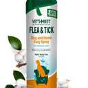 Vet's Best Natural Flea and Tick Easy Spray for Dogs  Cotton Spice Scent  Natural Flea & Tick Prevention  Kills Pests on Contact  Plant-Based Formula  Made in USA  14 oz