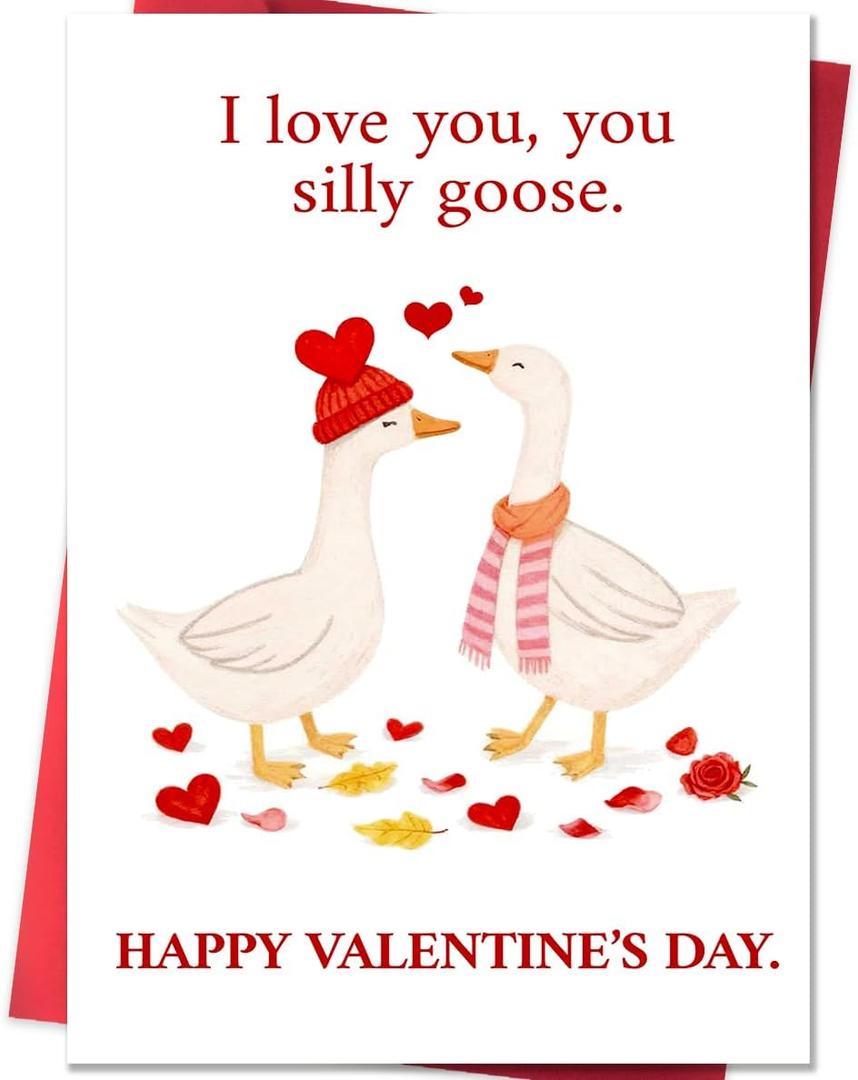 4 x Beixian Romantic Valentines Day Cards for Him Her, Funny Valentines Day Card Gifts for Husband Wife Boyfriend Girlfriend (BX320)