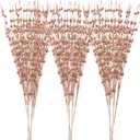 Joiedomi 24 Pcs Christmas Tree Berry Stem (Champagne), Decorative Bead Sticks, Glittery Twigs, Picks, Branches for Christmas Tree, Small Vase, Holiday, Wedding, Party (17 Inches, Champagne)
