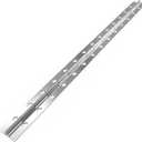 Heavy Duty Stainless Steel Chrome Continuous Piano Hinge, 600mm x 38mm x 1mm, 270 Open, 24 Pre-Drilled Holes, Silver