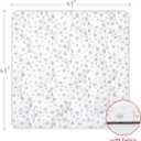 Moonsea Mat of Teepee Tent for Kids, Anti Slip Bottom Square Padded Rug 43''x 43'' Kids Teepee Pad for Boys and Girls, Toddler Quilted Mat, White Star