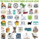 400 Pcs Funny Stickers for Adults Waterproof Vinyl Sarcastic Stickers Meme Decals for Water Bottles, Laptop, Phone, Hard Hats, Journal, Scrapbook